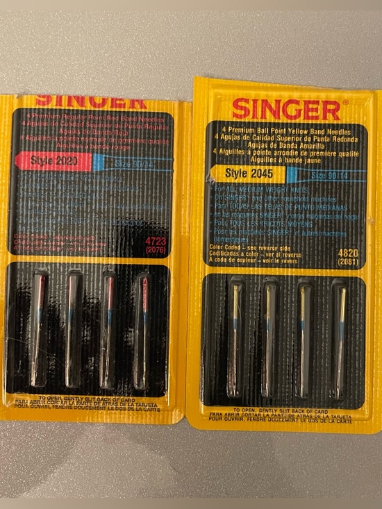 SINGER Style 2020 2045 Sewing Machine Needles Lot Regular Ball Point Heavy Duty - Picture 8 of 9